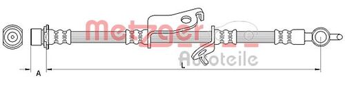 METZGER BREMSSCHLAUCH 4110984 