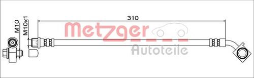 METZGER BREMSSCHLAUCH 4111552 