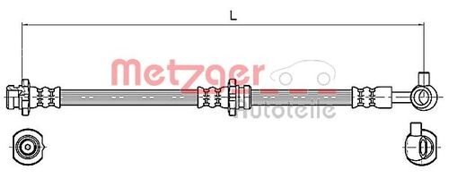 METZGER BREMSSCHLAUCH 4110132 