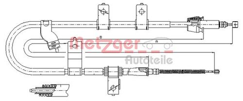 METZGER SEILZUG, FESTSTELLBREMSE 17.2565 