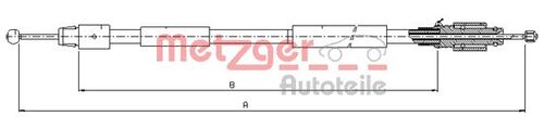 METZGER SEILZUG, FESTSTELLBREMSE 10.7630 