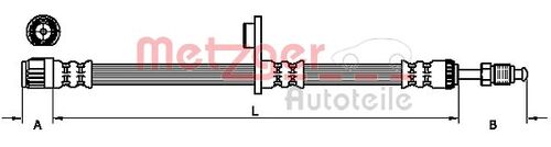 METZGER BREMSSCHLAUCH 4110925 
