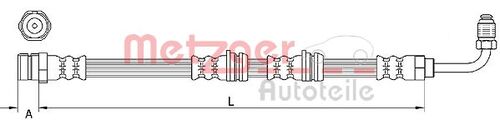 METZGER BREMSSCHLAUCH 4111087 