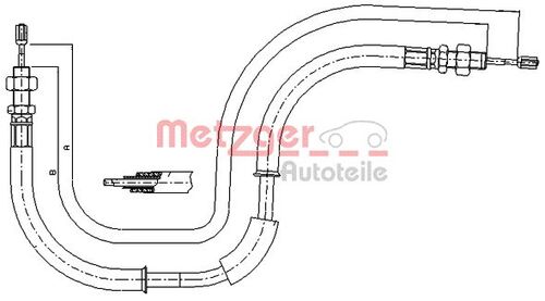 METZGER SEILZUG, FESTSTELLBREMSE 17.6105 
