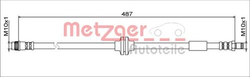 METZGER BREMSSCHLAUCH 4111792 