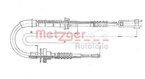 METZGER SEILZUG, KUPPLUNGSBETÄTIGUNG 11.3910 