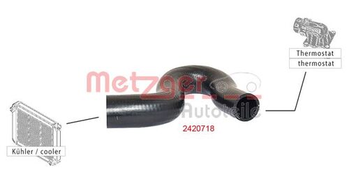 METZGER KÜHLERSCHLAUCH 2420718 