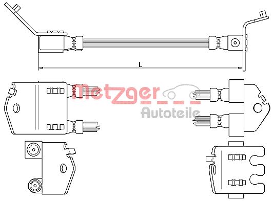 METZGER BREMSSCHLAUCH 4112547 