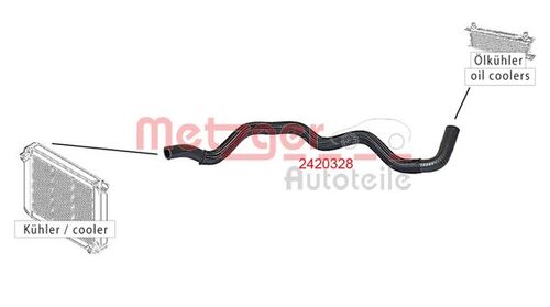 METZGER KÜHLERSCHLAUCH 2420328 
