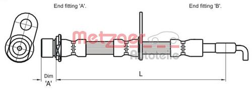METZGER BREMSSCHLAUCH 4110009 