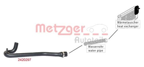 METZGER KÜHLERSCHLAUCH 2420297 
