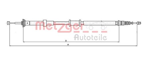METZGER SEILZUG, FESTSTELLBREMSE 12.0727 