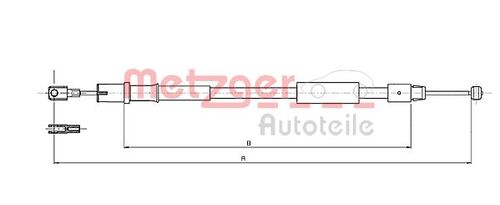 METZGER SEILZUG, FESTSTELLBREMSE 10.9836 