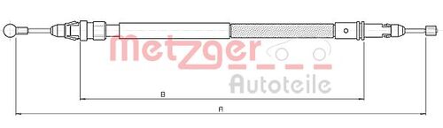 METZGER SEILZUG, FESTSTELLBREMSE 10.4738 