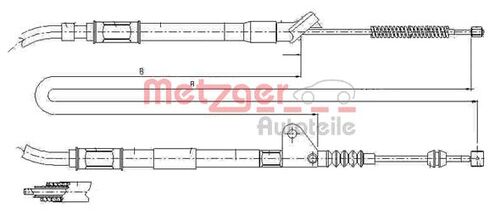 METZGER SEILZUG, FESTSTELLBREMSE 17.1416 