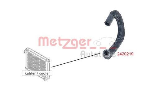METZGER KÜHLERSCHLAUCH 2420219 