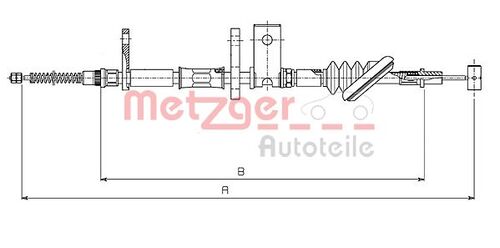 METZGER SEILZUG, FESTSTELLBREMSE 17.5020 