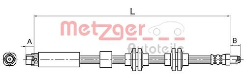 METZGER BREMSSCHLAUCH 4110143 