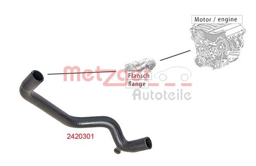 METZGER KÜHLERSCHLAUCH 2420301 