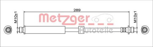METZGER BREMSSCHLAUCH 4111764 