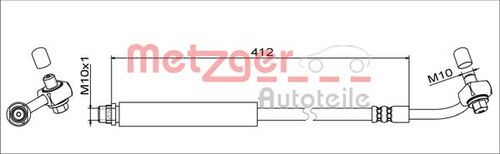 METZGER BREMSSCHLAUCH 4111356 