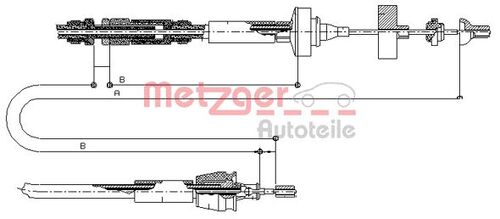 METZGER SEILZUG, KUPPLUNGSBETÄTIGUNG 10.2962 