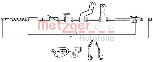 METZGER SEILZUG, FESTSTELLBREMSE 17.2579 