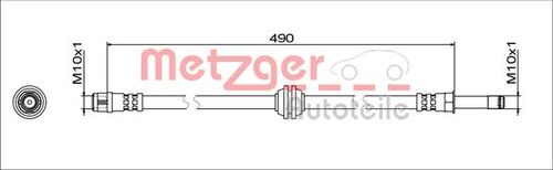 METZGER BREMSSCHLAUCH 4111781 