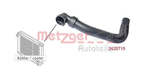 METZGER KÜHLERSCHLAUCH 2420715 