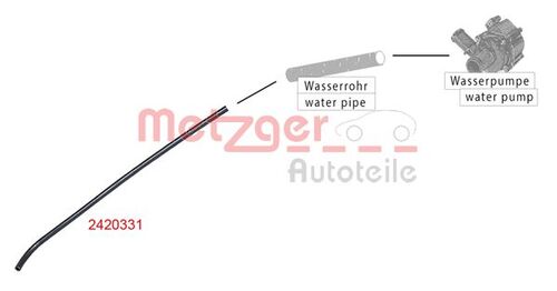 METZGER KÜHLERSCHLAUCH 2420331 