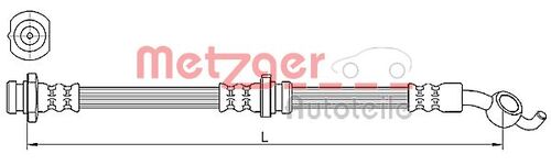 METZGER BREMSSCHLAUCH 4110392 