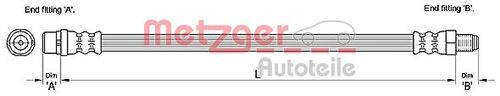 METZGER BREMSSCHLAUCH 4110255 