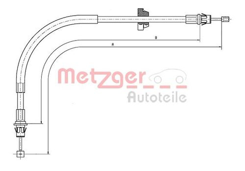 METZGER SEILZUG, FESTSTELLBREMSE 11.5571 