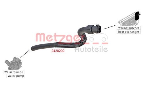 METZGER KÜHLERSCHLAUCH 2420292 