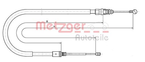 METZGER SEILZUG, FESTSTELLBREMSE 10.6224 