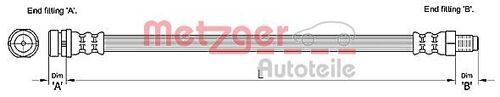 METZGER BREMSSCHLAUCH 4110238 