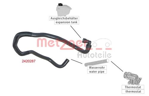 METZGER KÜHLERSCHLAUCH 2420287 