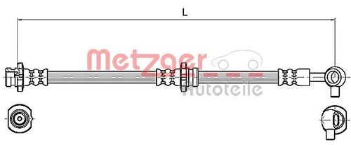 METZGER BREMSSCHLAUCH 4110131 