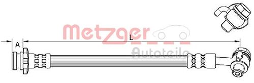 METZGER BREMSSCHLAUCH 4111585 