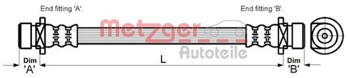 METZGER BREMSSCHLAUCH 4115159 