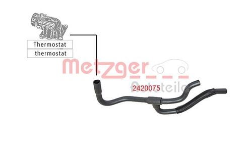 METZGER KÜHLERSCHLAUCH 2420075 