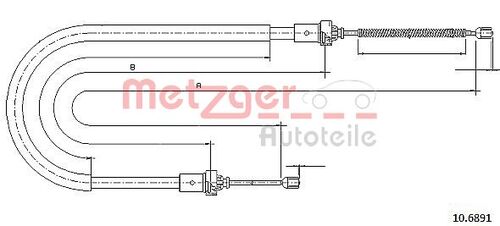 METZGER SEILZUG, FESTSTELLBREMSE 10.6891 