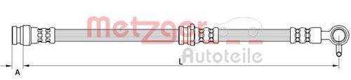 METZGER BREMSSCHLAUCH 4111633 