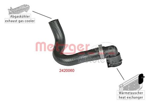 METZGER KÜHLERSCHLAUCH 2420060 