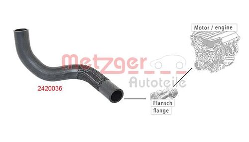 METZGER KÜHLERSCHLAUCH 2420036 