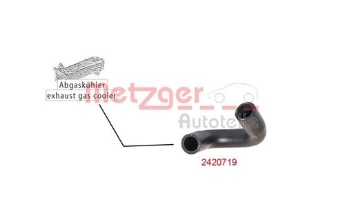 METZGER KÜHLERSCHLAUCH 2420719 