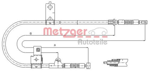 METZGER SEILZUG, FESTSTELLBREMSE 17.0004 