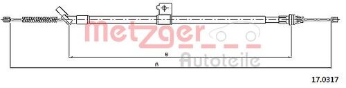 METZGER SEILZUG, FESTSTELLBREMSE 17.0317 