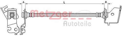METZGER BREMSSCHLAUCH 4110584 