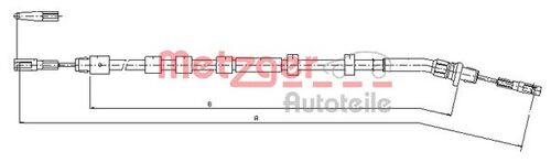 METZGER SEILZUG, FESTSTELLBREMSE 10.9512 